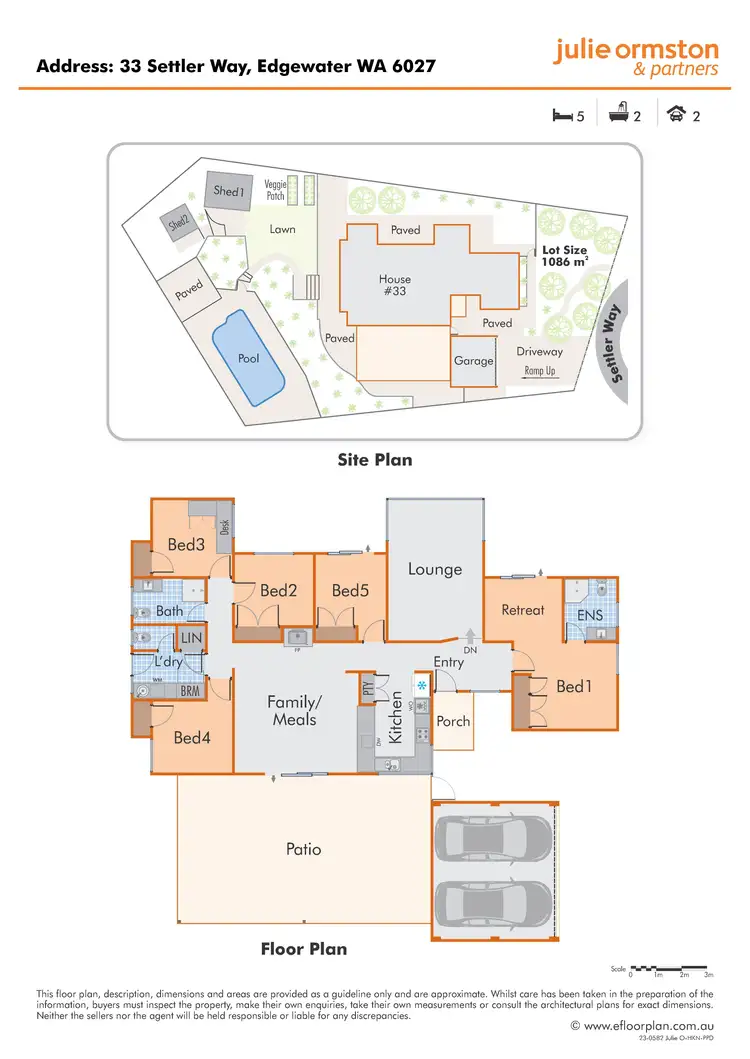 Floorplan of Homely house listing, 33 Settler Way, Edgewater WA 6027