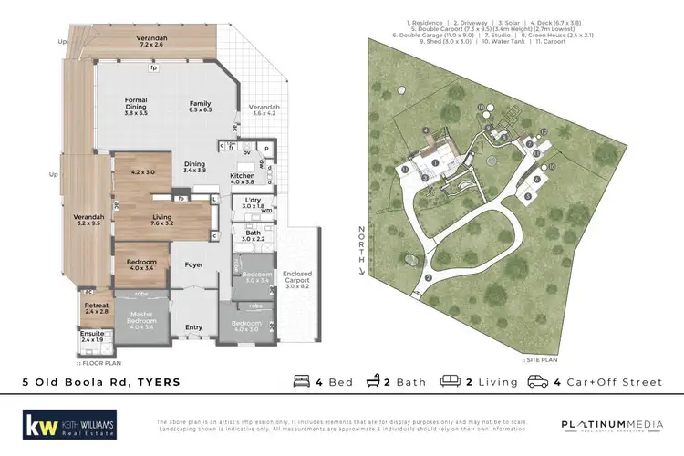 Floorplan of Homely house listing, 5 Old Boola Road, Tyers VIC 3844