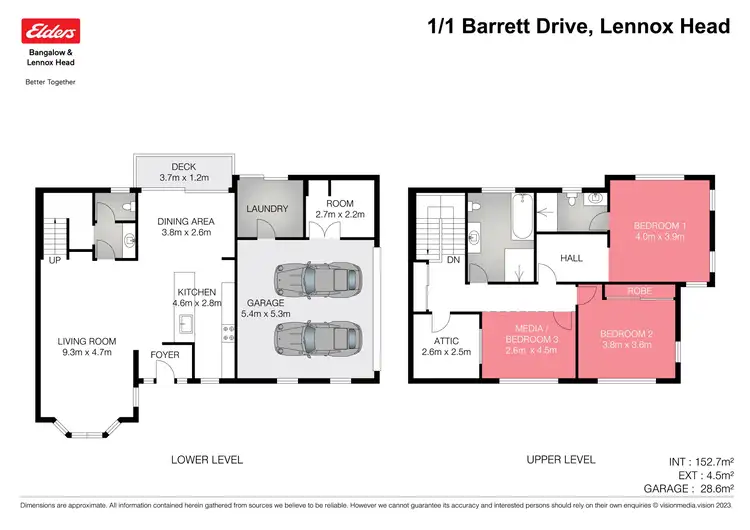 Floorplan of Homely semi-detached listing, 1/1 Barrett Drive, Lennox Head NSW 2478