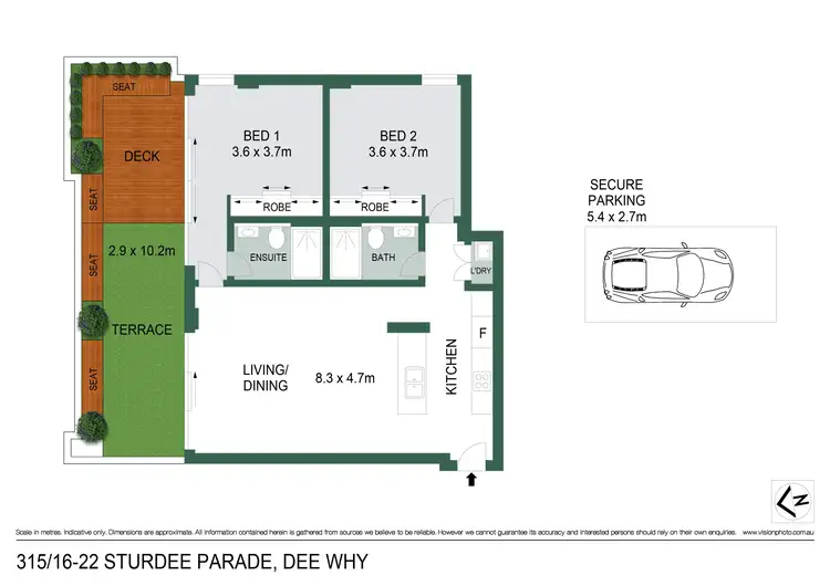 Floorplan of Homely unit listing, 315/16-22 Sturdee Parade, Dee Why NSW 2099