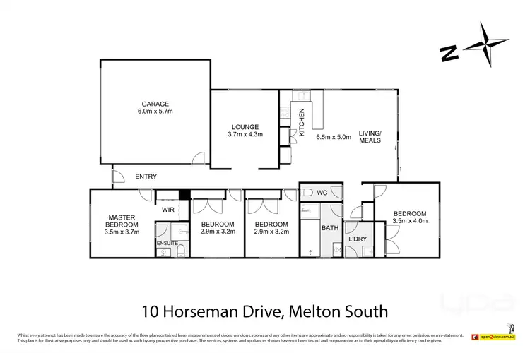 Floorplan of Homely house listing, 10 Horseman Drive, Melton South VIC 3338