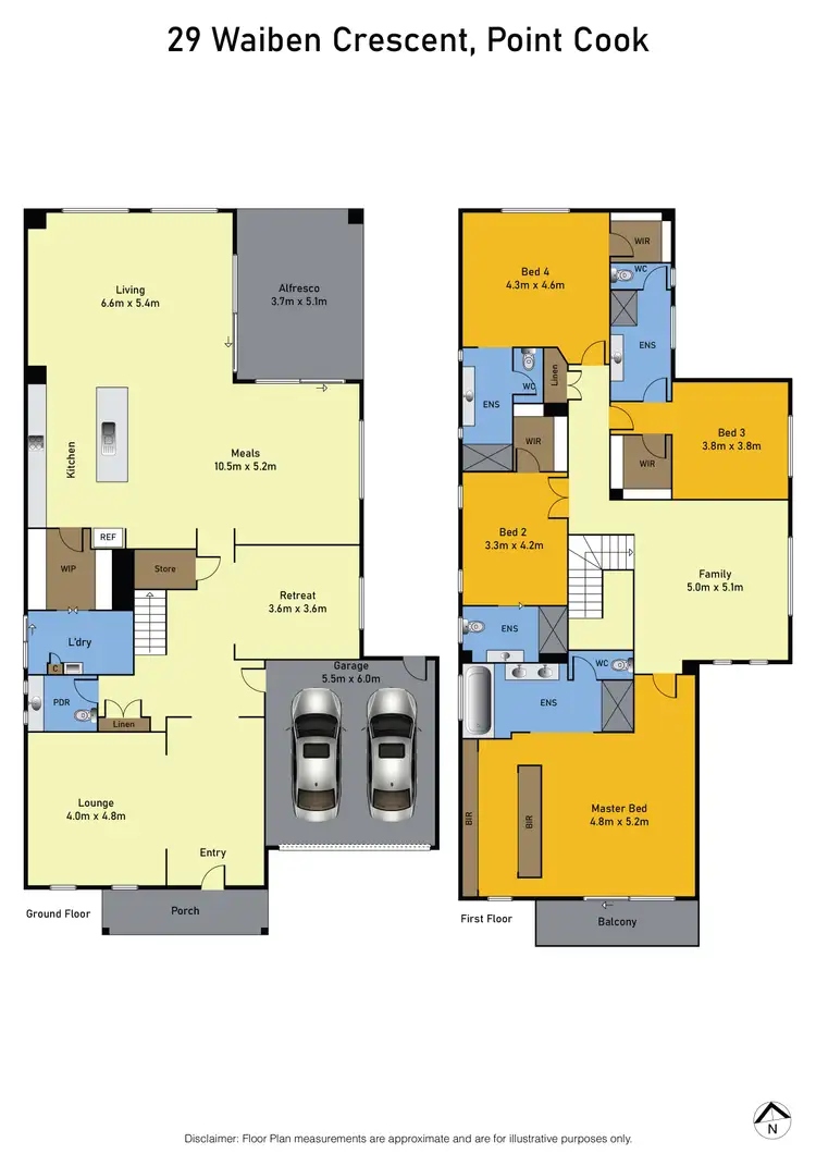 Floorplan of Homely house listing, 29 Waiben Crescent, Point Cook VIC 3030