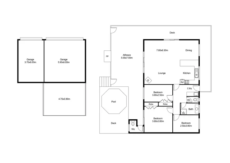 Floorplan of Homely house listing, 16-18 Village Way, Macs Cove VIC 3723