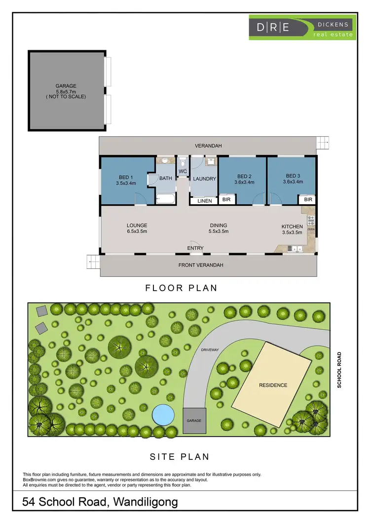 Floorplan of Homely house listing, 54 School Road, Wandiligong VIC 3744