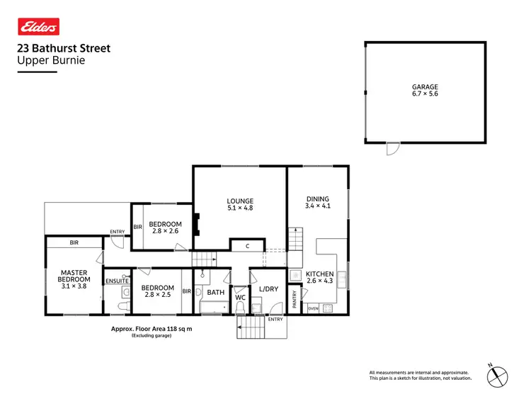 Floorplan of Homely house listing, 23 Bathurst Street, Upper Burnie TAS 7320