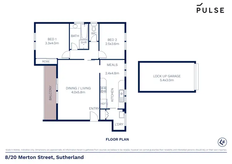 Floorplan of Homely apartment listing, 8/20 Merton Street, Sutherland NSW 2232