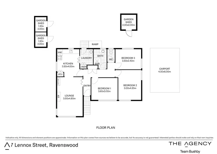 Floorplan of Homely house listing, 7 Lennox Street, Ravenswood TAS 7250