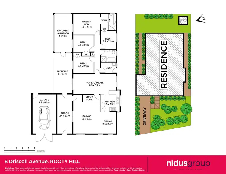 Floorplan of Homely house listing, 8 Driscoll Avenue, Rooty Hill NSW 2766