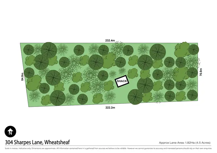 Floorplan of Homely land listing, 304 Sharpes Lane, Wheatsheaf VIC 3461