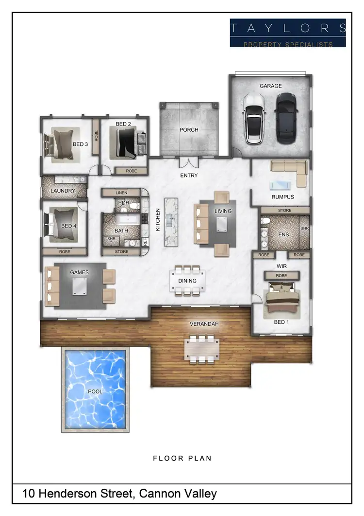 Floorplan of Homely house listing, 10 Henderson Street, Cannon Valley QLD 4800