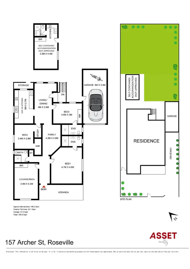 Floorplan of Homely house listing, 157 Archer Street, Roseville NSW 2069