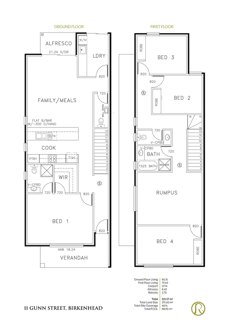 Floorplan of Homely house listing, 11 Gunn Street, Birkenhead SA 5015