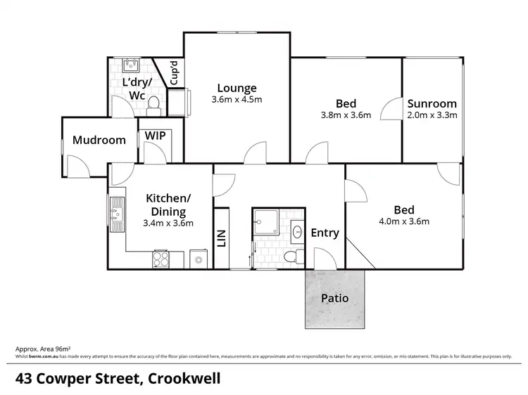 Floorplan of Homely house listing, 43 Cowper Street, Crookwell NSW 2583