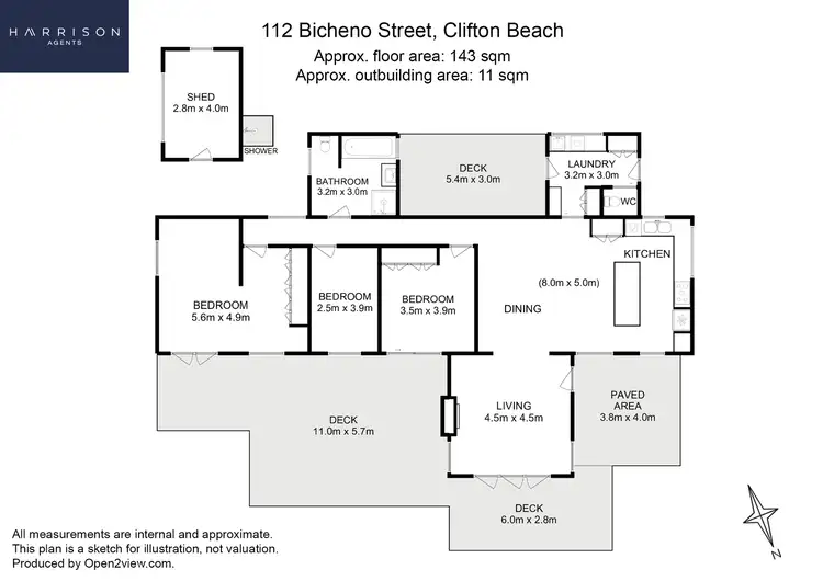 Floorplan of Homely house listing, 112 Bicheno Street, Clifton Beach TAS 7020