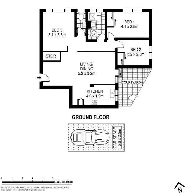 Floorplan of Homely apartment listing, 3/9 Mascot Drive, Eastlakes NSW 2018