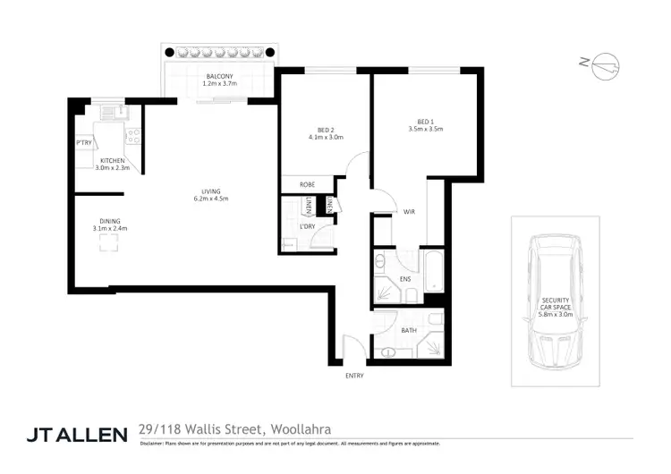 Floorplan of Homely apartment listing, 29/118 Wallis Street, Woollahra NSW 2025