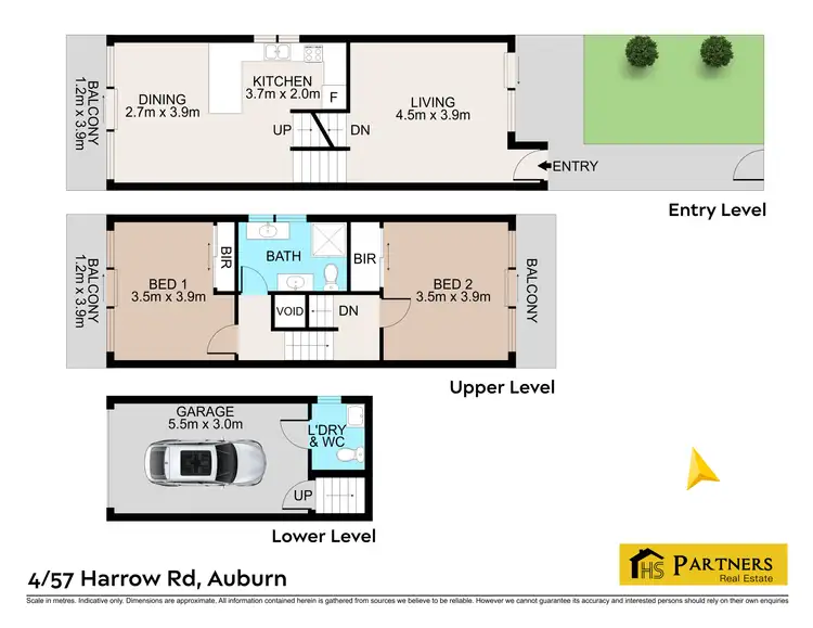 Floorplan of Homely townhouse listing, 4/57 Harrow Road, Auburn NSW 2144