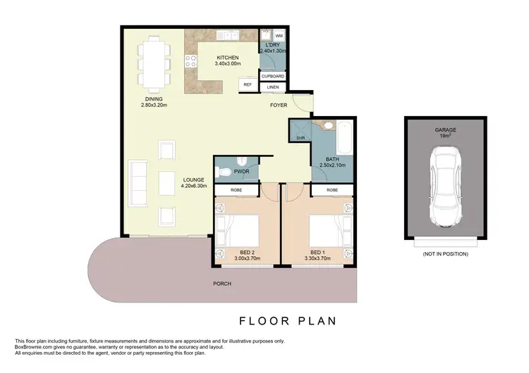 Floorplan of Homely unit listing, 102/1-3 Head Street, Forster NSW 2428