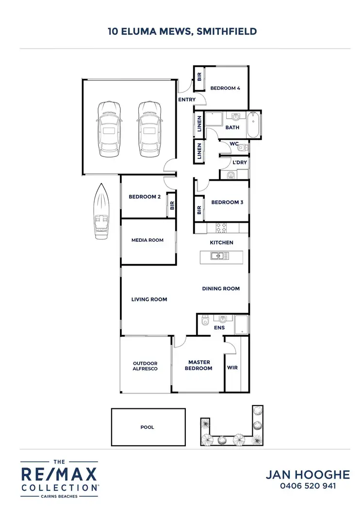 Floorplan of Homely house listing, 10 Eluma Mews, Smithfield QLD 4878