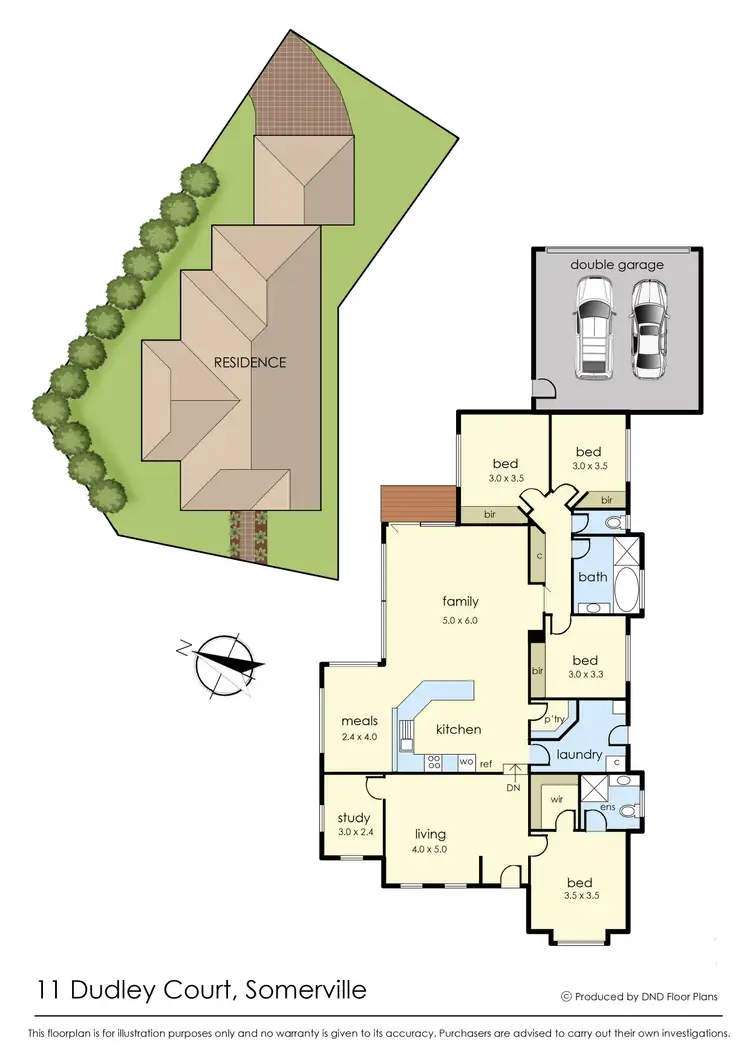 Floorplan of Homely house listing, 11 Dudley Court, Somerville VIC 3912