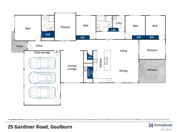 Floorplan of Homely house listing, 25 Gardiner Road, Goulburn NSW 2580