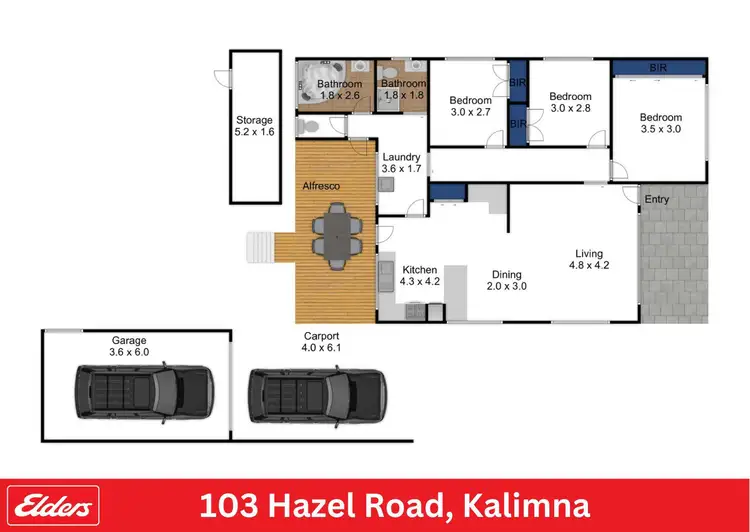 Floorplan of Homely house listing, 103 Hazel Road, Kalimna VIC 3909