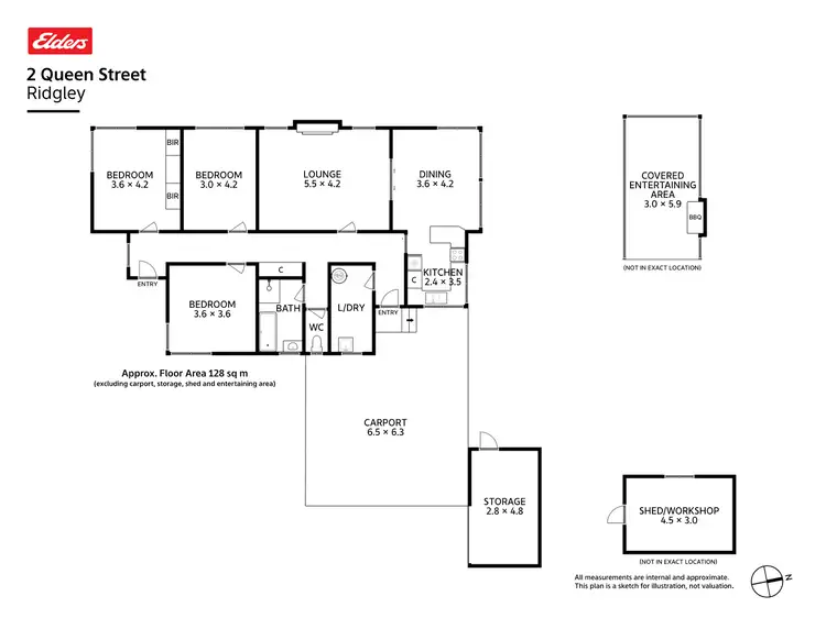 Floorplan of Homely house listing, 2 Queen Street, Ridgley TAS 7321