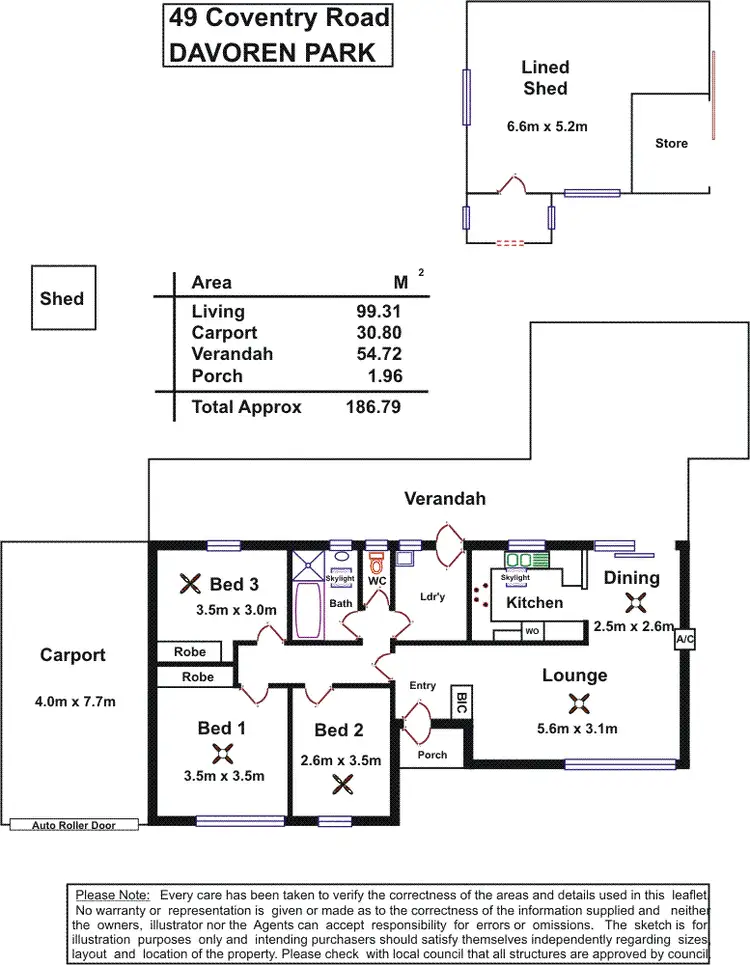 Floorplan of Homely house listing, 49 Coventry Road, Davoren Park SA 5113