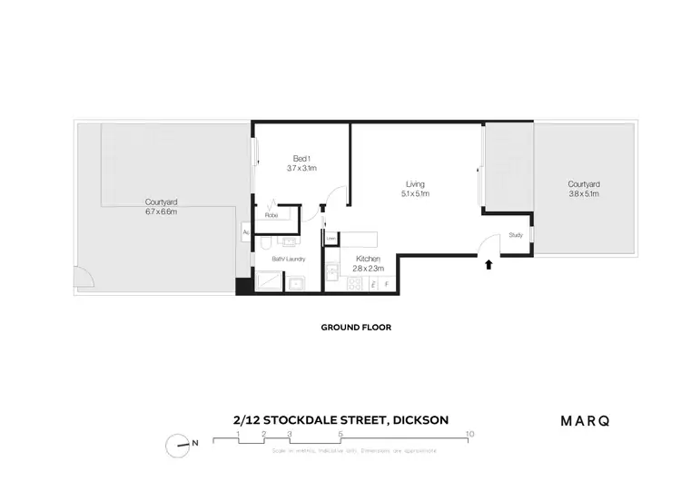 Floorplan of Homely apartment listing, 2/12 Stockdale Street, Dickson ACT 2602