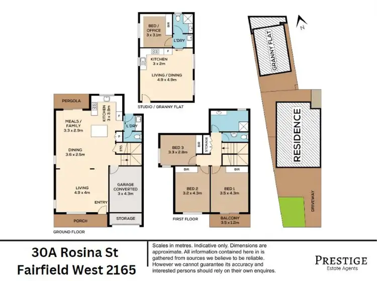 Floorplan of Homely semi-detached listing, 30A Rosina Street, Fairfield West NSW 2165
