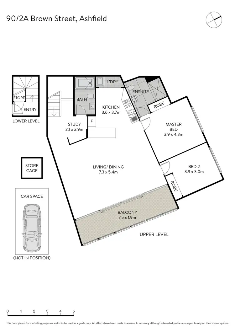Floorplan of Homely apartment listing, 90/2A Brown Street, Ashfield NSW 2131