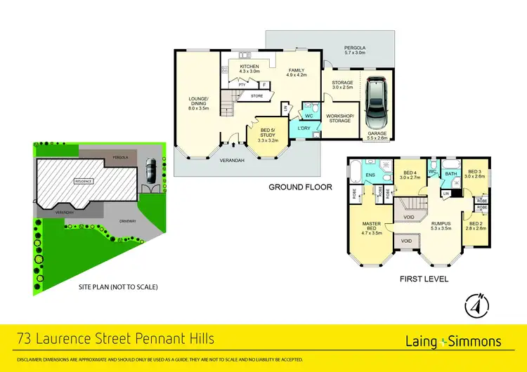 Floorplan of Homely house listing, 73 Laurence Street, Pennant Hills NSW 2120