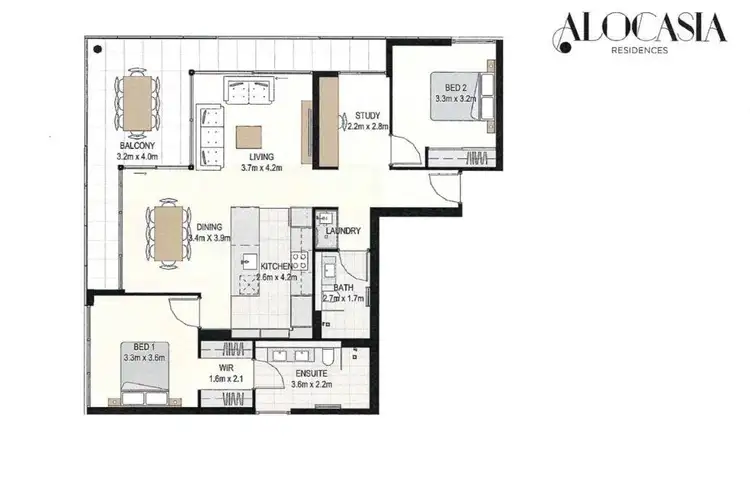 Floorplan of Homely apartment listing, 201/36 Edgecumbe Street, Como WA 6152