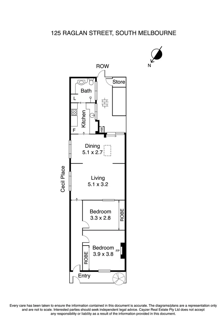 Floorplan of Homely house listing, 125 Raglan Street, South Melbourne VIC 3205