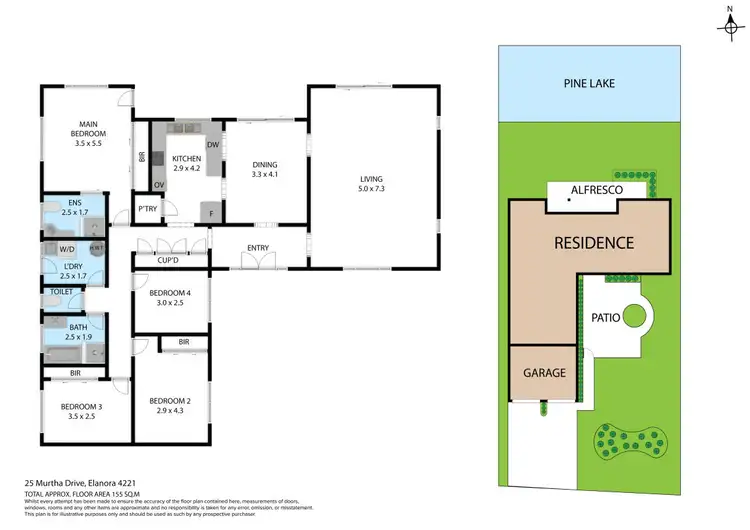 Floorplan of Homely house listing, 25 Murtha Drive, Elanora QLD 4221
