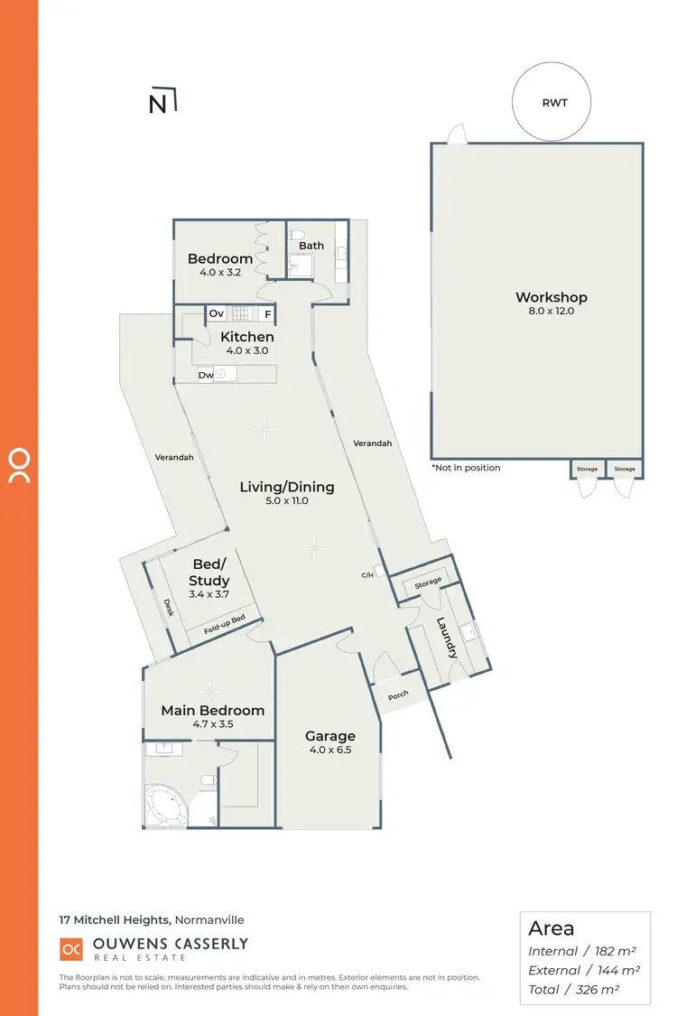 Floorplan of Homely house listing, 17 Mitchell Heights, Normanville SA 5204