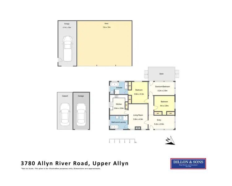 Floorplan of Homely rural property listing, 3780 Allyn River Road, East Gresford NSW 2311