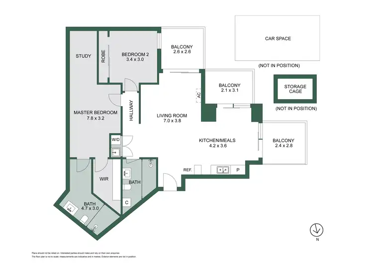 Floorplan of Homely apartment listing, 607/7 Balcombe Road, Mentone VIC 3194