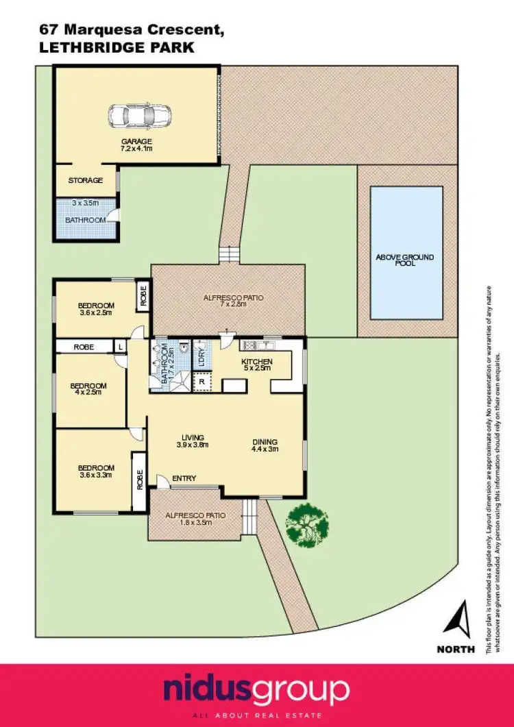 Floorplan of Homely house listing, 67 Marquesa Crescent, Lethbridge Park NSW 2770