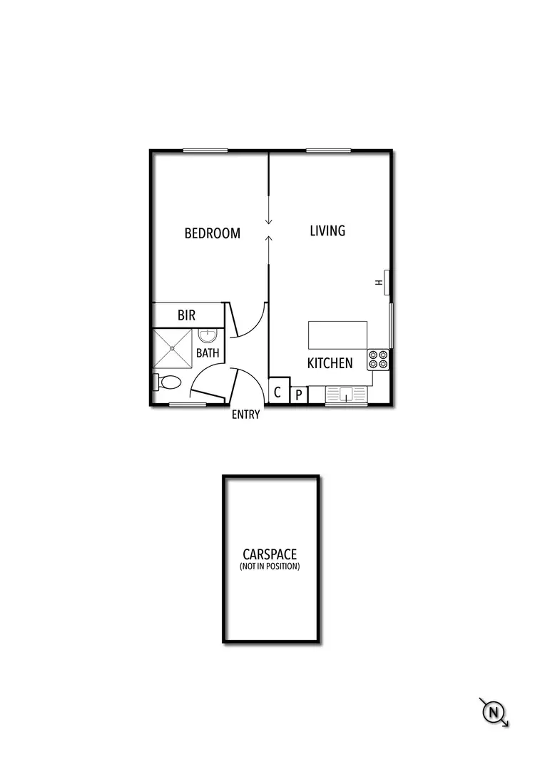 Floorplan of Homely unit listing, 6/9-11 Barnsbury Road, South Yarra VIC 3141