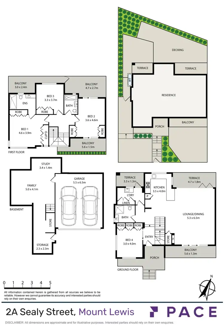 Floorplan of Homely semi-detached listing, 2A Sealy Street, Mount Lewis NSW 2190