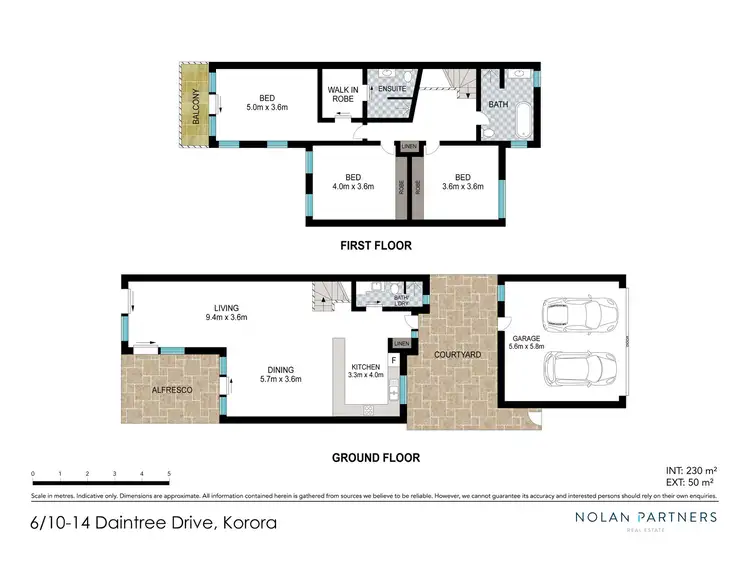 Floorplan of Homely townhouse listing, 6/10-14 Daintree Drive, Korora NSW 2450