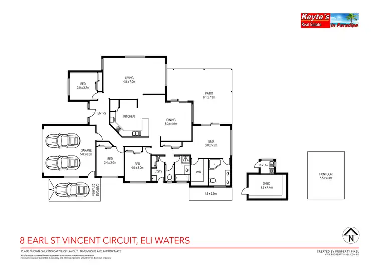 Floorplan of Homely house listing, 8 Earl St Vincent Circuit, Eli Waters QLD 4655