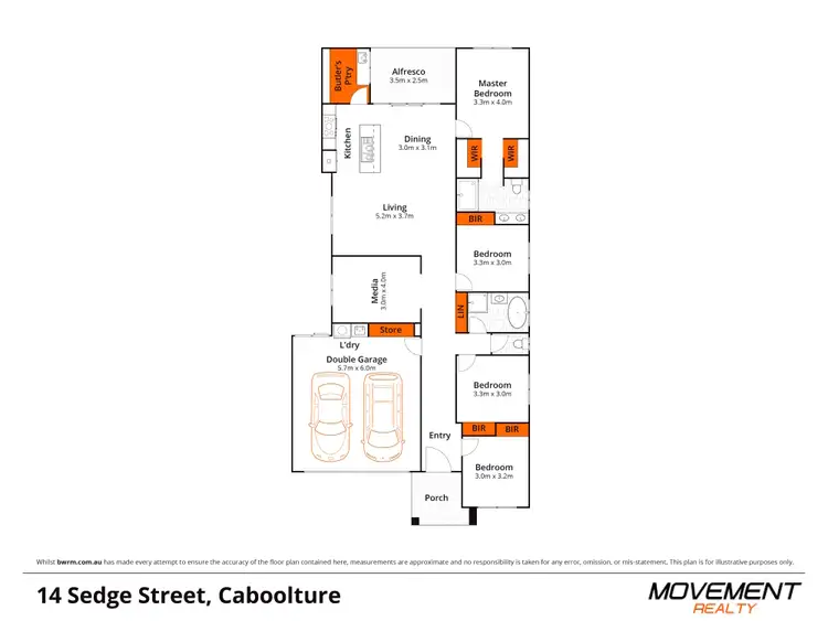 Floorplan of Homely house listing, 14 Sedge Street, Caboolture QLD 4510