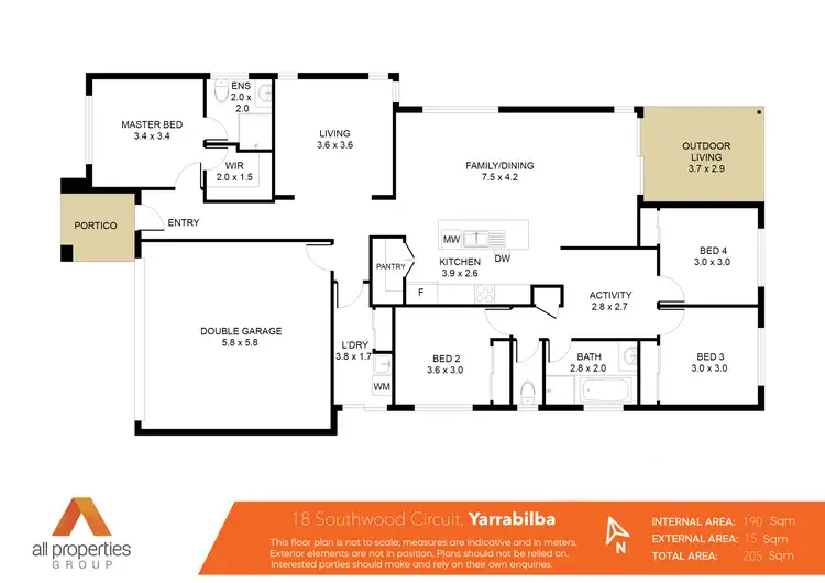 Floorplan of Homely house listing, 18 Southwood Circuit, Yarrabilba QLD 4207