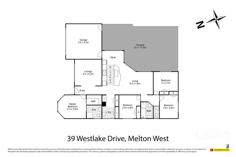 Floorplan of Homely house listing, 39 Westlake Drive, Melton West VIC 3337