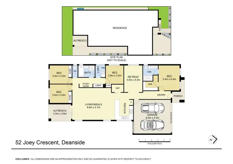 Floorplan of Homely house listing, 52 Joey Crescent, Deanside VIC 3336
