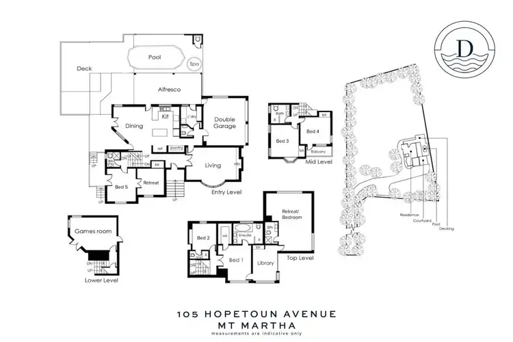 Floorplan of Homely house listing, 105 Hopetoun Avenue, Mount Martha VIC 3934