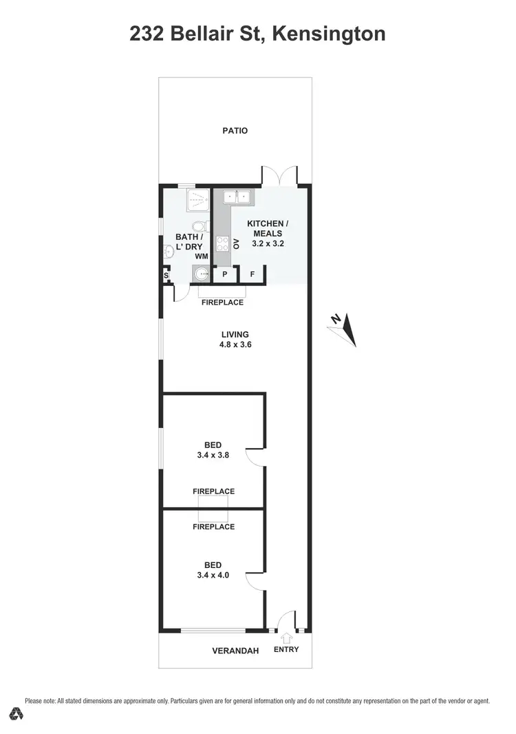 Floorplan of Homely house listing, 232 Bellair Street, Kensington VIC 3031