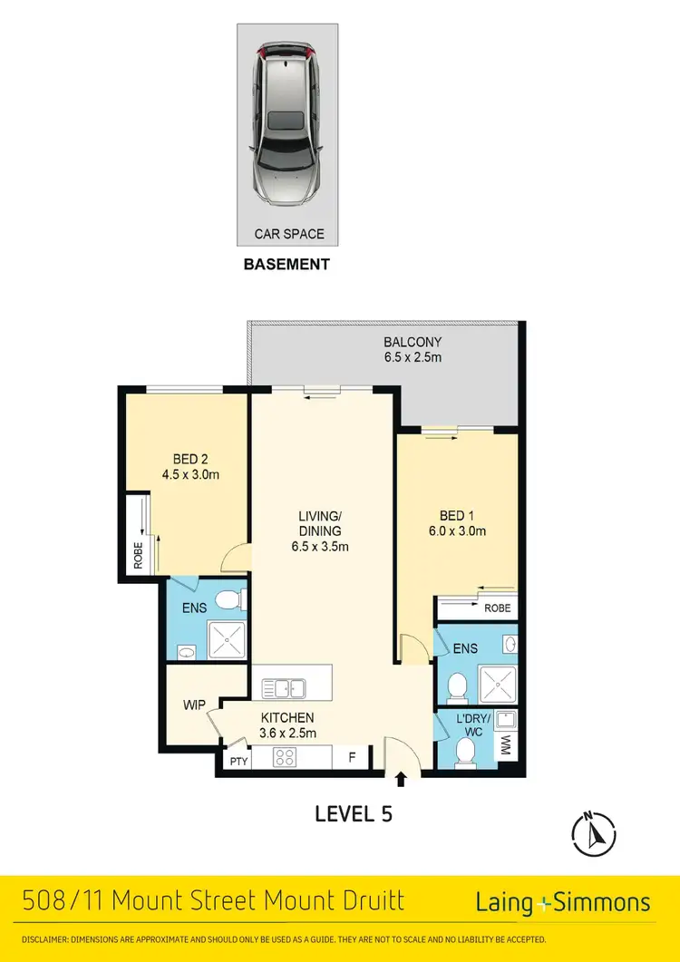 Floorplan of Homely unit listing, 508/11 Mount Street, Mount Druitt NSW 2770